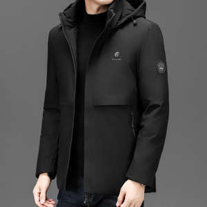 大货主推新款！683/P72加绒加厚冬季外套商务棉服爸爸中长款棉衣
