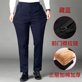主推棉裤！1803/P47加绒加厚中老年男裤爸爸冬季羊羔绒商务裤，男装休闲裤，星座1216