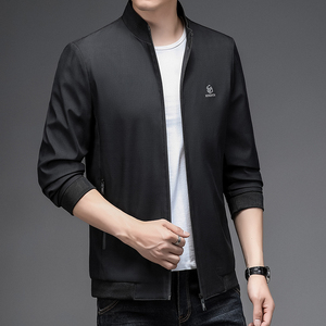 2213/P60 秋装新款爸爸夹克父亲外套运动休闲棒球服中年男装图片