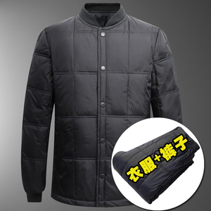 羽绒内胆套装主推款！501/P130老人羽绒内胆上衣裤子中老年套装图片
