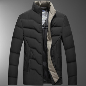 92002/P165商务羽绒服外套中青年爸爸羽绒衣立领外套图片
