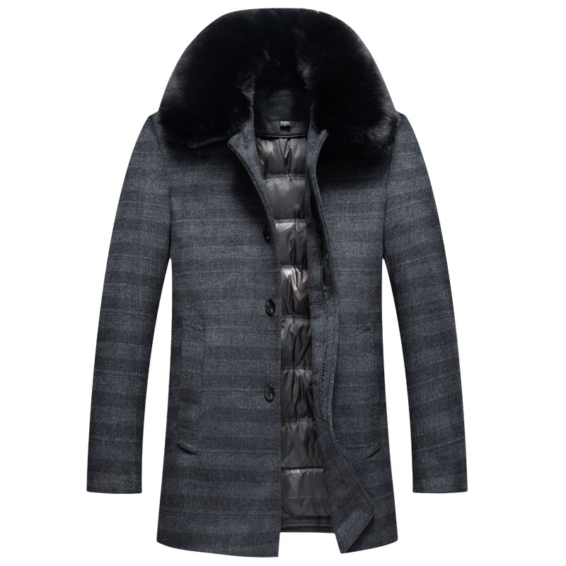 8121/P200羽绒内胆羊毛呢大衣爸爸大衣中老年男装风衣商务男装，男装毛呢大衣，星座1216