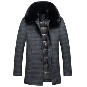 8121/P200羽绒内胆羊毛呢大衣爸爸大衣中老年男装风衣商务男装,男装毛呢大衣,星座1216