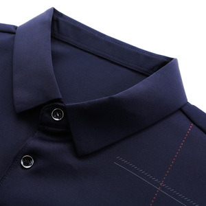 3138/P40商务男装长袖t恤POLO衫秋装中年人汗衫打底衫父亲衣服图片