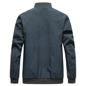 2222/P60 商务爸爸秋装中老年薄款外套夹克运动休闲棒球服图片