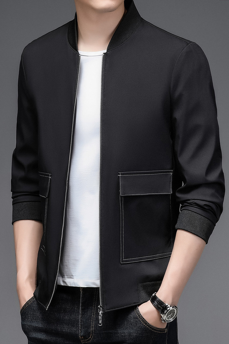 2210/P602022秋季新款棒球服外套男爸爸商务休闲夹克中年人外套,男装夹克,星座1216
