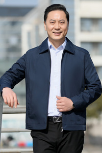长年有货！2801/P75中老年男装夹克衫翻领老年人外套父亲薄款上装图片