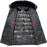 8121/P200羽绒内胆羊毛呢大衣爸爸大衣中老年男装风衣商务男装，男装毛呢大衣，星座1216