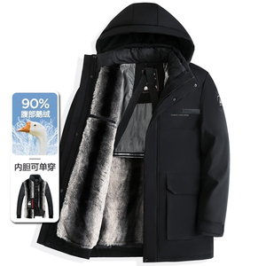 主推鹅绒服！!可脱内胆！8306/P215商务爸爸羽绒衣中老年外套图片