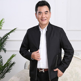 1711/P60商务外贸夹克男爸爸薄款休闲外套中老年父亲秋装，男装夹克，星座1216