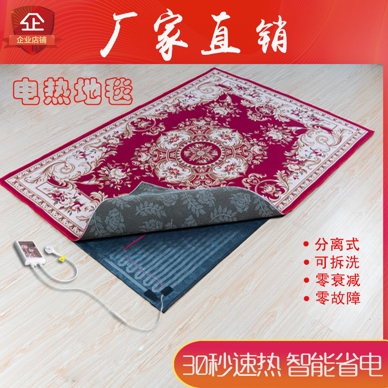 发热地毯地暖垫电热地板可移动脚垫练功瑜伽垫地热垫客厅卧室家用