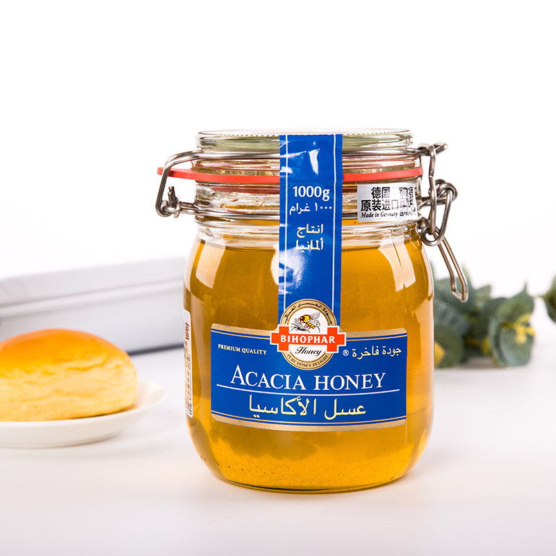 专柜正品德国进口碧欧坊刺槐洋槐纯净天然蜂蜜1kg节日礼品