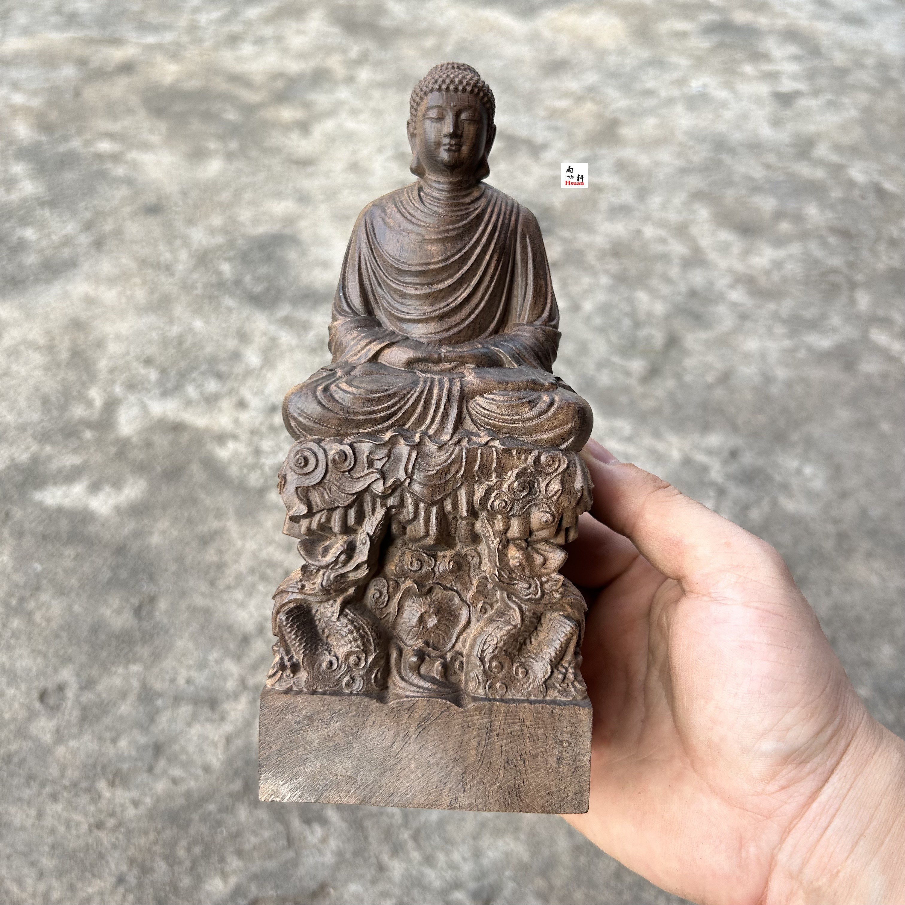 天然沉香木雕释迦牟尼佛摆件佛像禅意供佛家居风水开业送礼收藏品