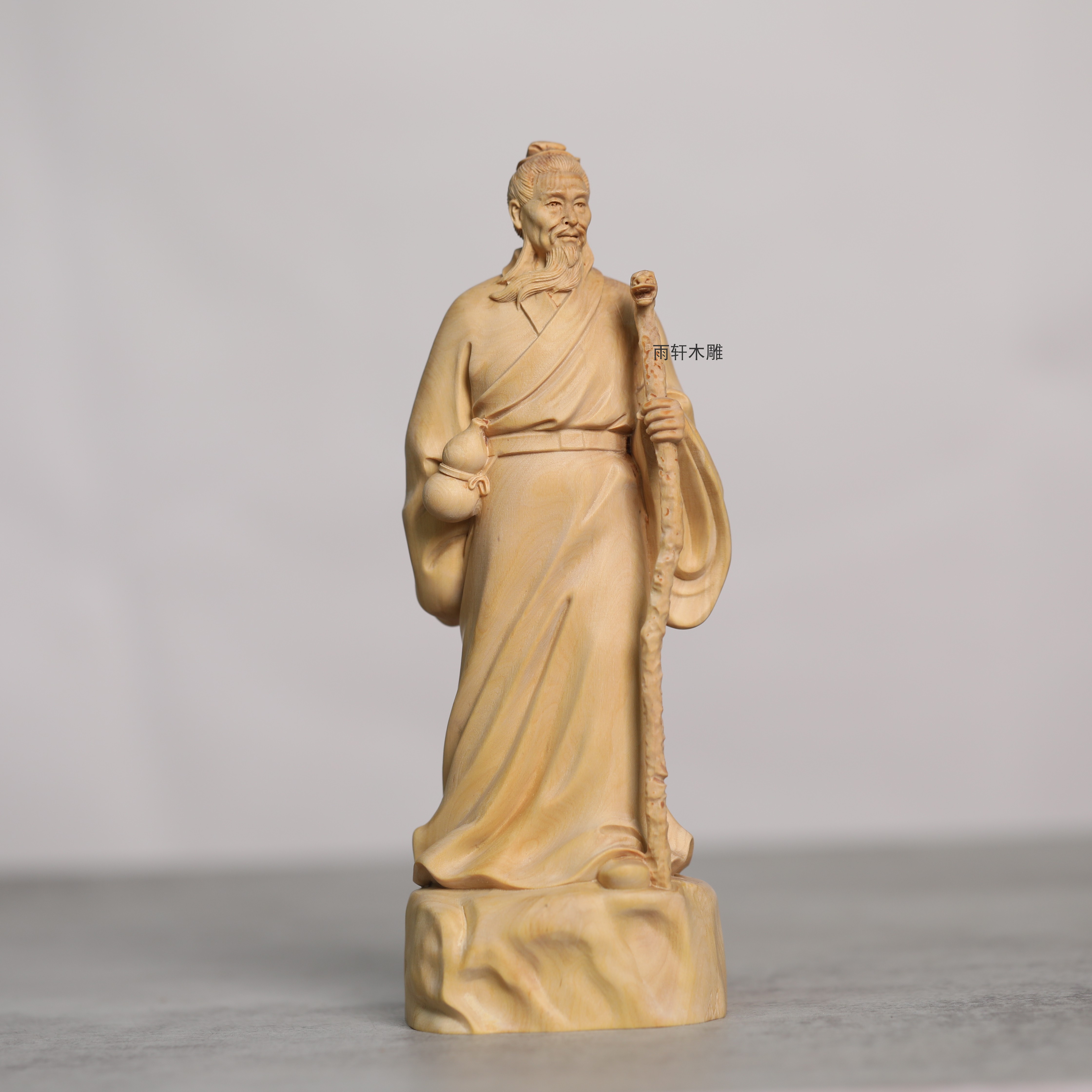 小叶黄杨木雕孙思邈药王摆件