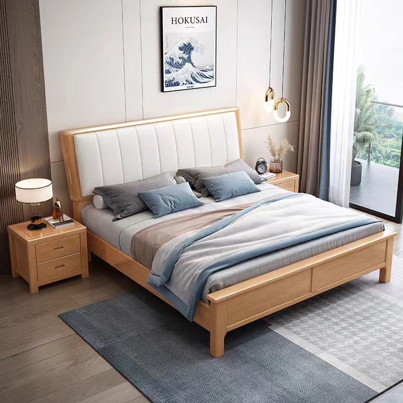 欧洲进口榉木实木双人床