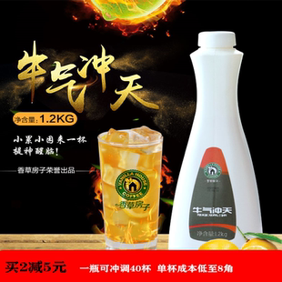 牛气冲天维生素功能饮料运动1200g巴西神果红牛网咖浓缩原浆包邮