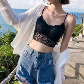 抹胸内衣女防走光打底上衣裹胸式 美背性感蕾丝聚拢吊带小背心 短款