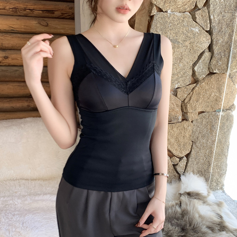 秋冬加绒加厚暖宫护胃保暖背心