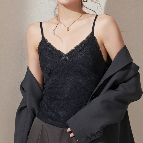 蕾丝吊带背心女2026秋季美背内衣