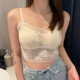 抹胸内衣女蕾丝带钻美背吊带小背心内搭防走光小胸聚拢一体文胸罩