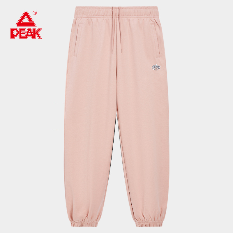 匹克运动长裤女春秋季潮牌百搭防风针织舒适休闲裤子