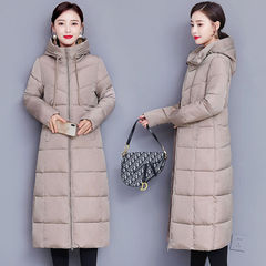 长款过膝棉衣女2023冬季新款韩版秋冬棉袄大码女装羽绒棉服外套