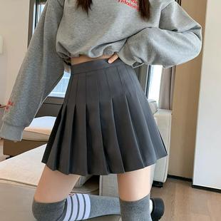 面料百褶裙夏季 西装 短裙半身裙女高腰显瘦a字裙辣妹纯欲风jk裙子