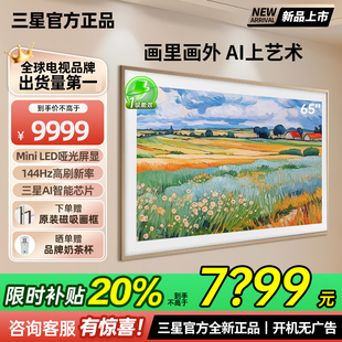 Mini 85英寸LS03F LED画壁艺术电视144Hz 三星画壁电视壁画65