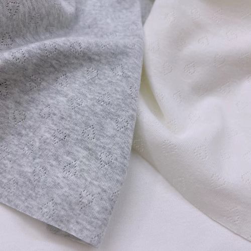俏皮可爱桃心针织弹力布手工娃衣小尺寸布头diy面料21*25㎝