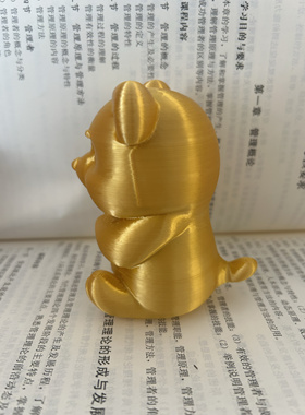 金色塑料小熊桌面景观摆件工艺品专用新款办公装饰