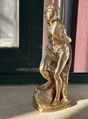 米开朗基罗欧式金色塑料闪光雕塑