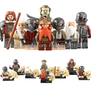 TV6410魔戒霍比特人中古半兽人比尔博葛罗音拼装积木人仔玩具