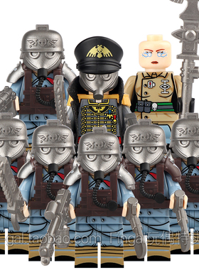 兼容国产N205-N208战锤帝国40K克里格死亡兵团军事积木人仔玩具