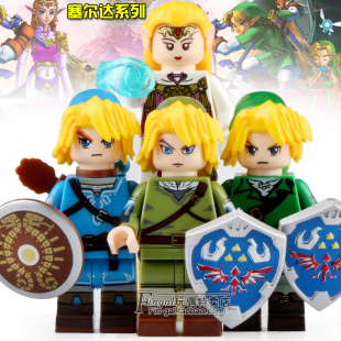 国产WM6053第三方赛尔达传奇游戏拼装 积木人仔男孩益智玩具KF2027