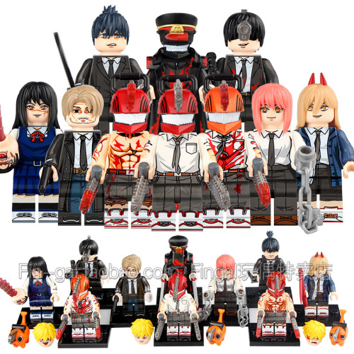 乐高电链电锯人拼装人仔