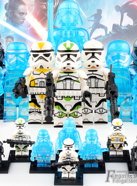 科睿KT1035星战9暴风兵克隆兵达斯维达拼装积木小人仔男孩玩具