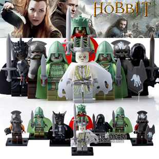 品高PG8036魔戒兼容国产积木人仔索隆之口戒灵强兽人拼装益智玩具