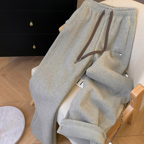 高腰休闲长裤2025新款加绒运动裤