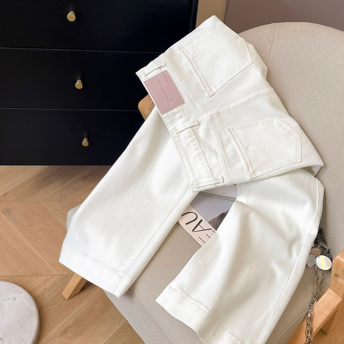 微喇长裤牛仔裤女2026年春季新款