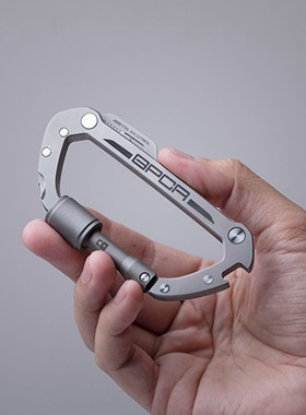 美国gpca多功能便携户外edc工具随身登山扣钥匙扣环露营防身神器