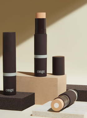 OBGE男士粉底棒李帝勋代言自然修饰遮瑕双头粉底膏男士粉底液
