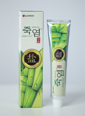 包邮LG竹盐多效呵护牙膏160g清新口臭红肿上火口腔清洁草本护牙龈