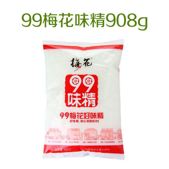 梅花99纯味精908克 无盐增鲜汤类炒菜调料烧烤小吃手抓饼麻辣烫包