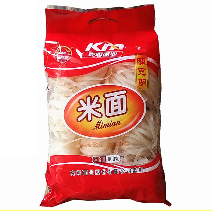 陈克明米面800克x2袋 纯大米作无添加速食方便米粉沙河粉宽汤皮丝