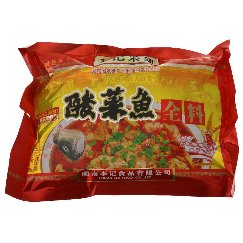 李记枭雄酸菜鱼全料280克x5袋 酱腌菜火锅酸菜汤炖肉酸菜肉丝烧制