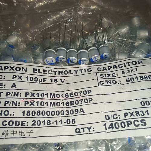 可议价700个 台湾 丰宾 CapXon 100UF 16V 固态