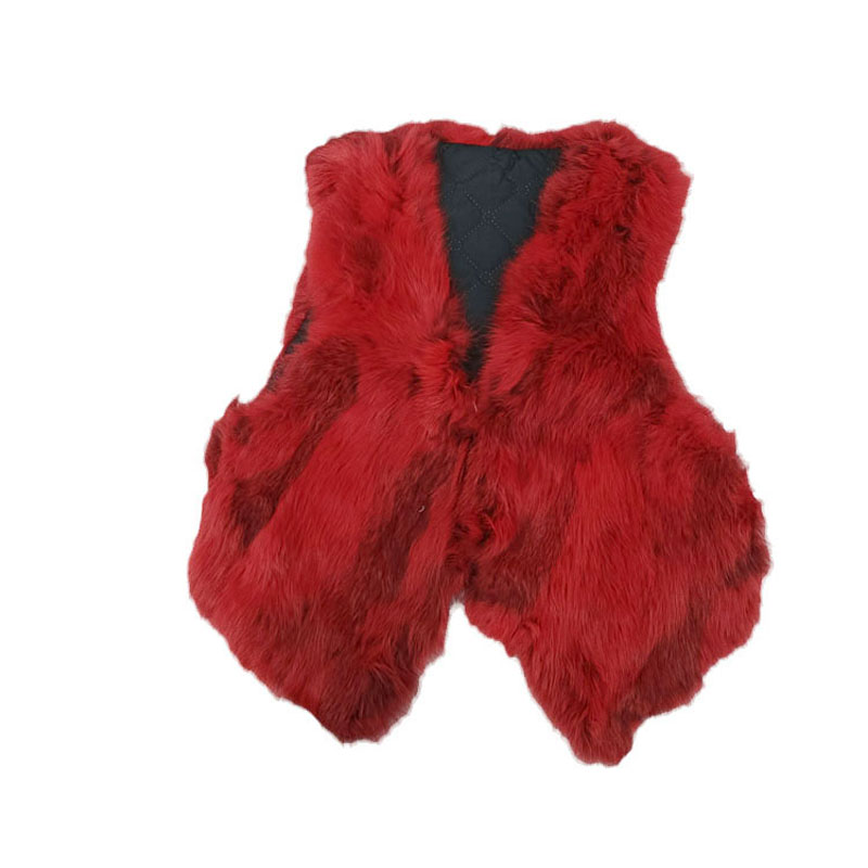 童装兔毛皮草马甲夹背心坎肩