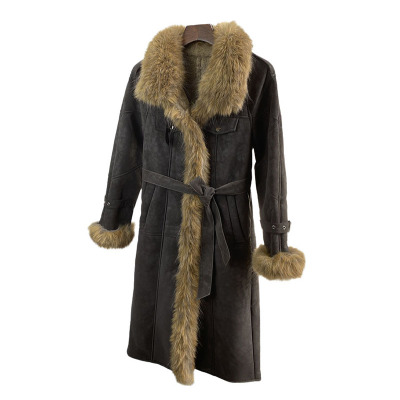 仿貉子毛领+仿獭兔毛仿皮毛一体