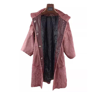 狐狸毛中长款皮草马甲背心