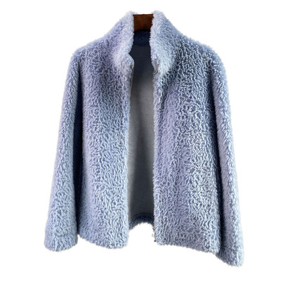 100%羊毛潮男羊剪绒皮草外套